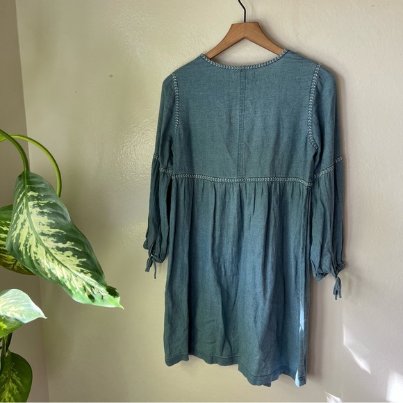 Madewell | Indigo Peasant Dress - Picture 5 of 8